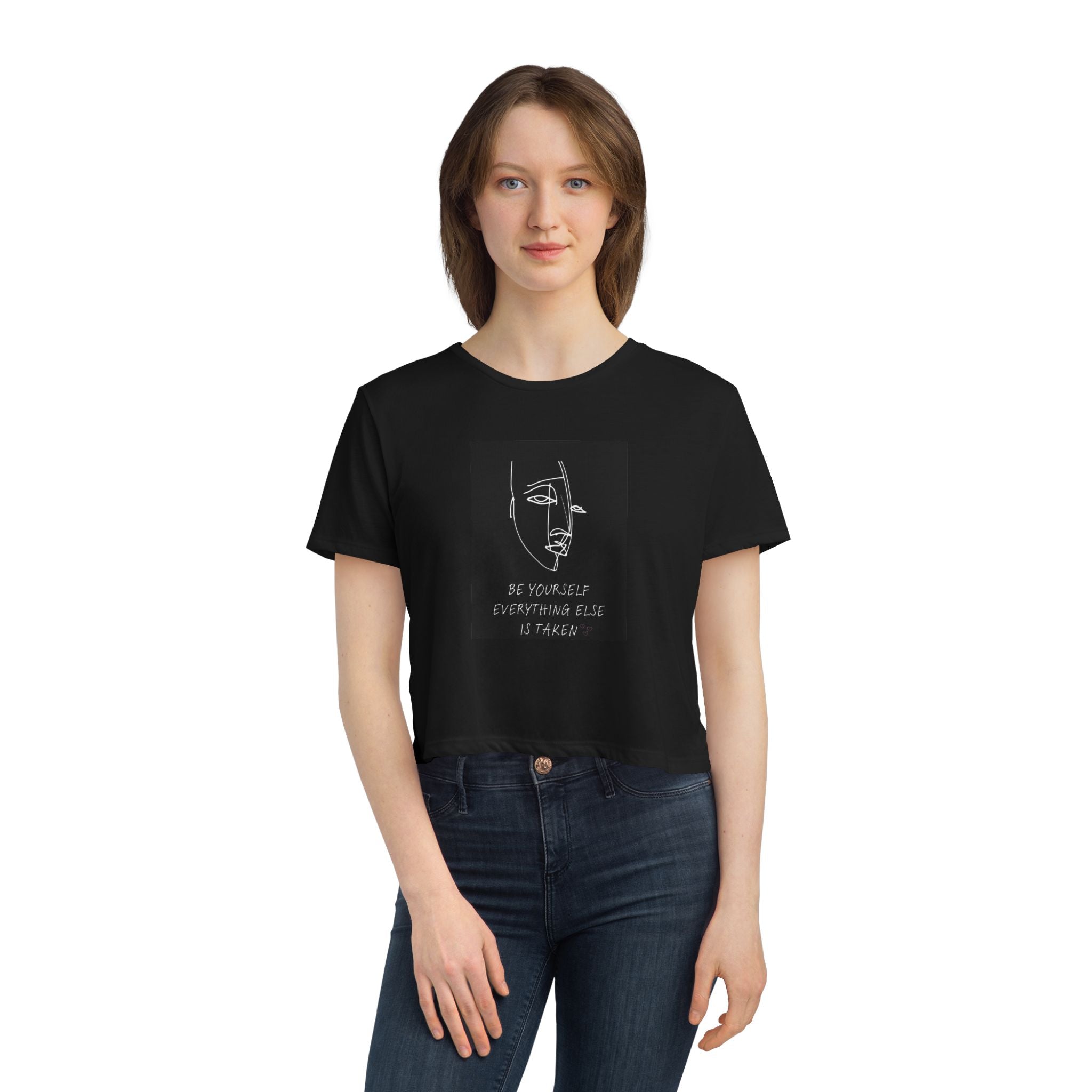 Be YOURself CropT Blk