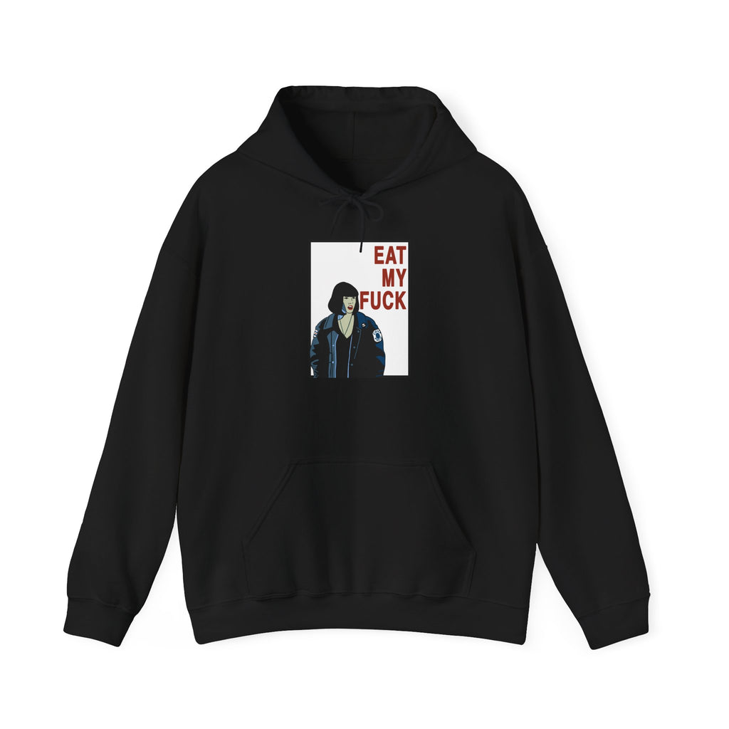Hoodie — 'Eat My F...' Graphic Punk Portrait Sweatshirt