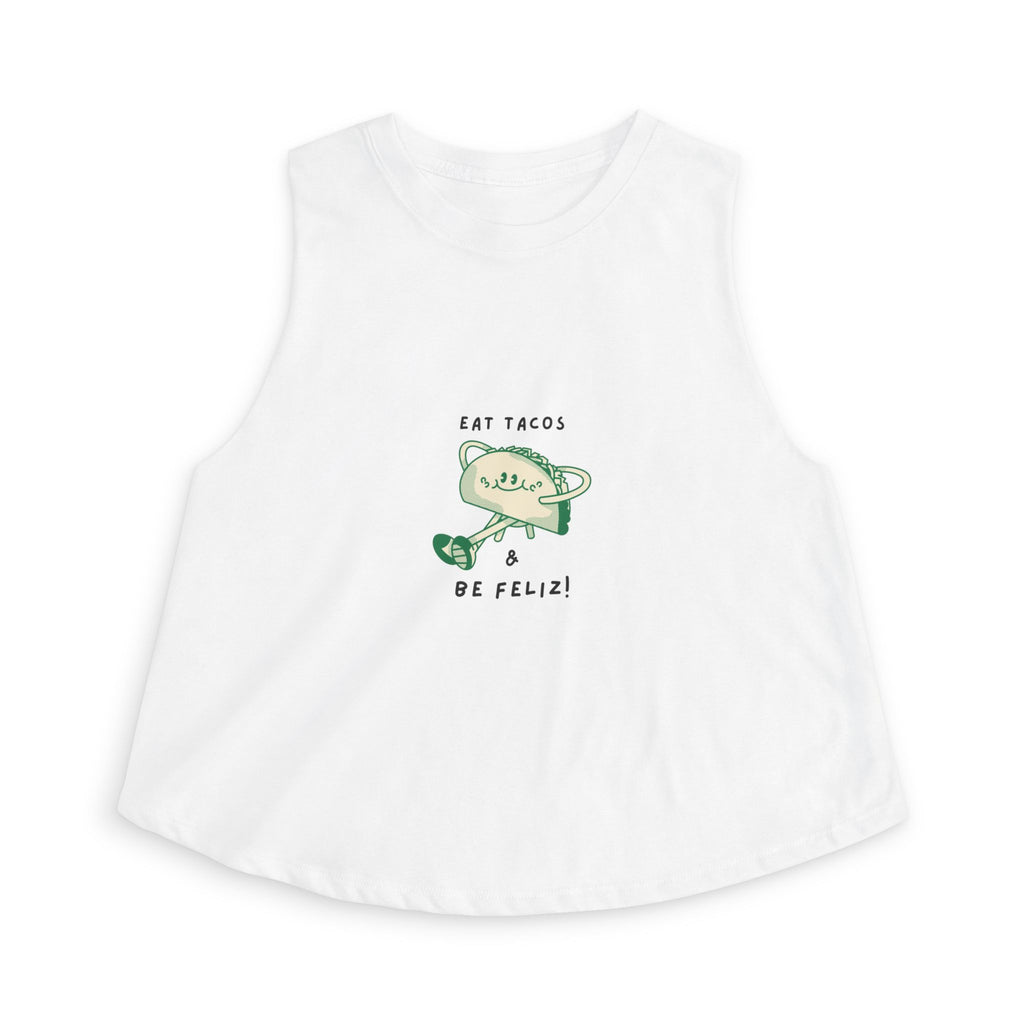 'Eat Tacos & Be Feliz' Crop Tank