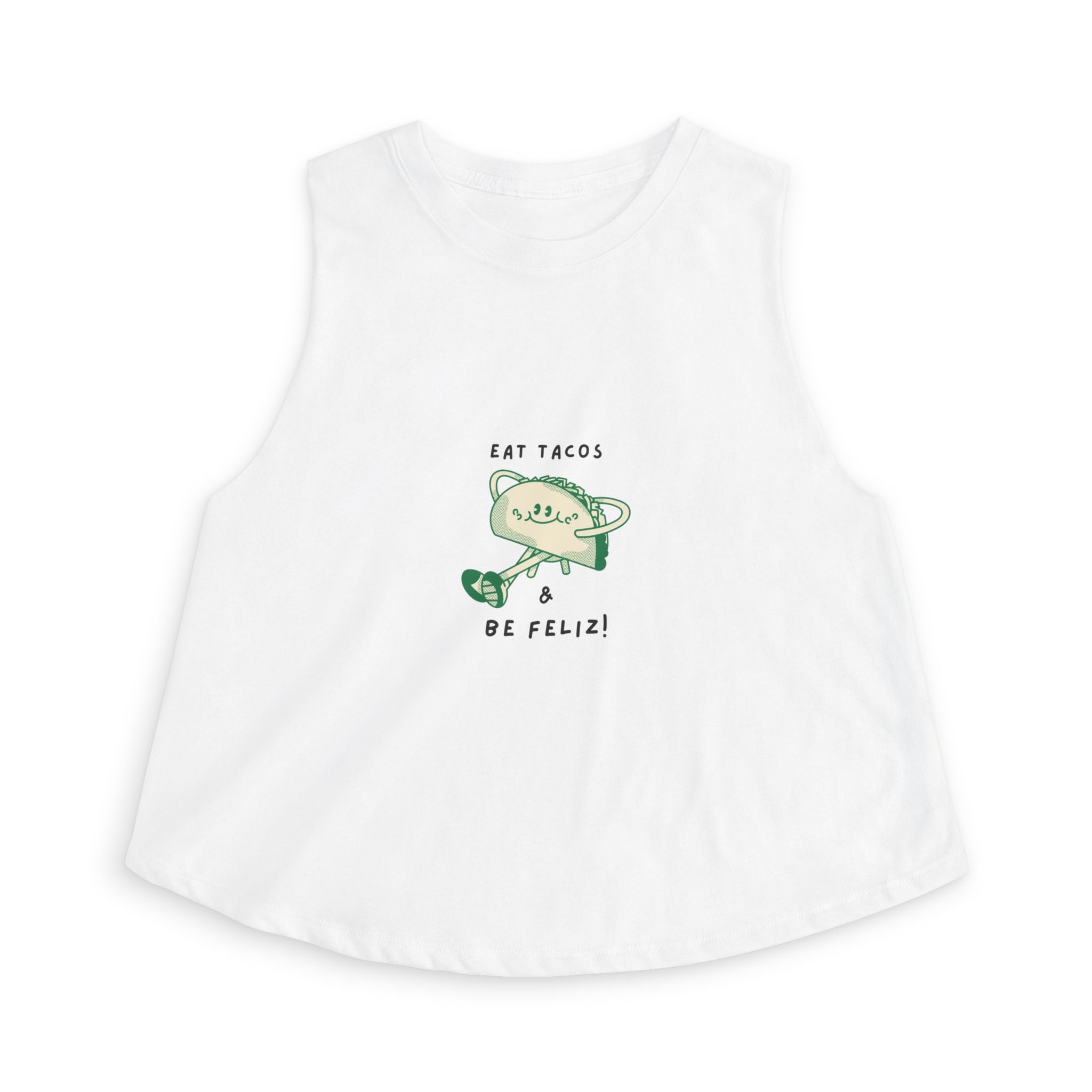'Eat Tacos & Be Feliz' Crop Tank