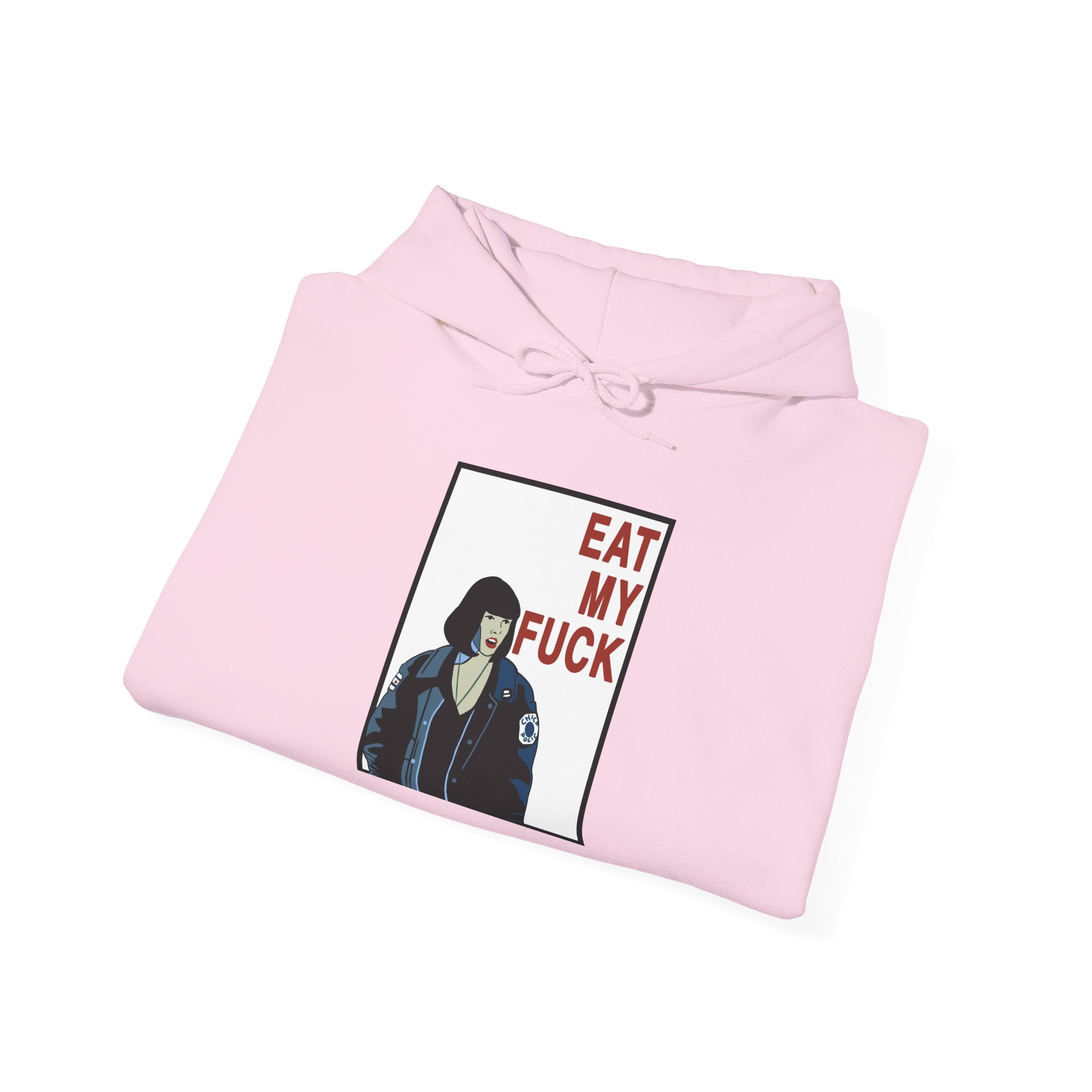 Hoodie — 'Eat My F...' Graphic Punk Portrait Sweatshirt