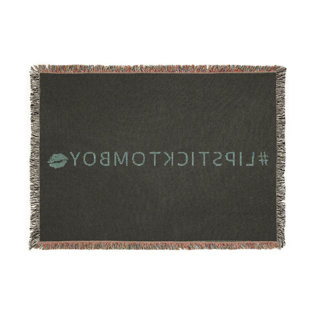 #LIPSTICKTOMBOY Woven Throw Blanket