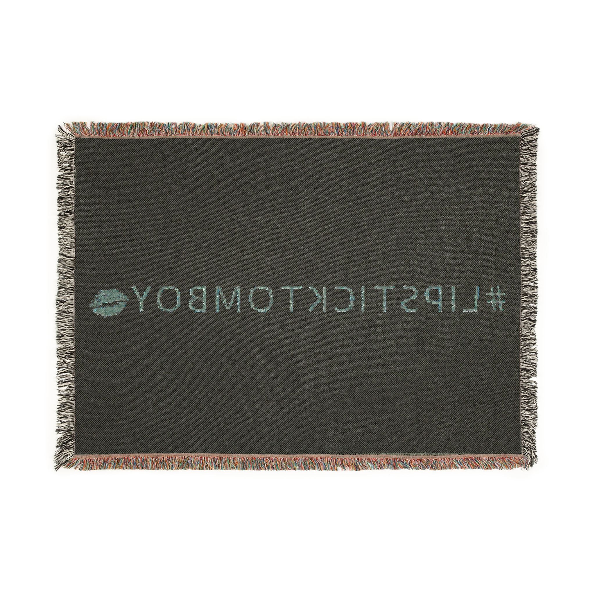 #LIPSTICKTOMBOY Woven Throw Blanket