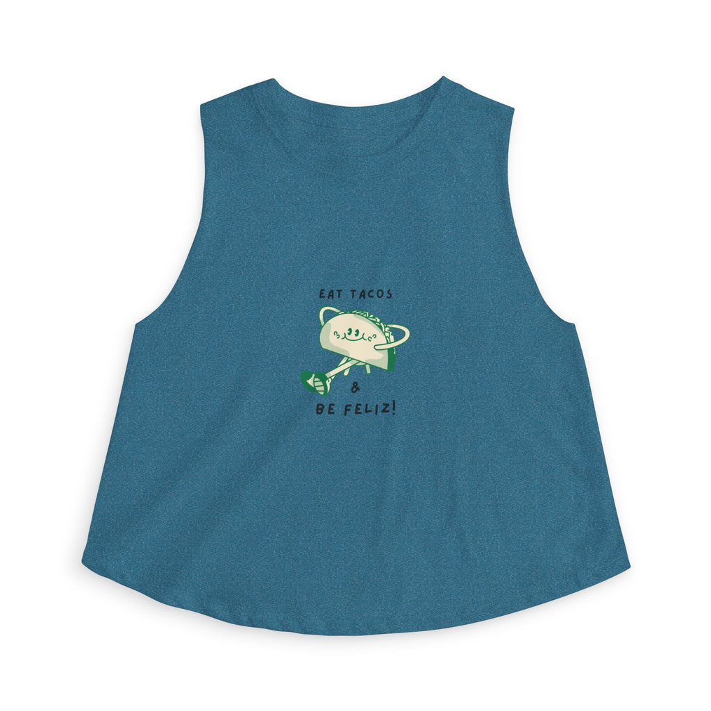 'Eat Tacos & Be Feliz' Crop Tank