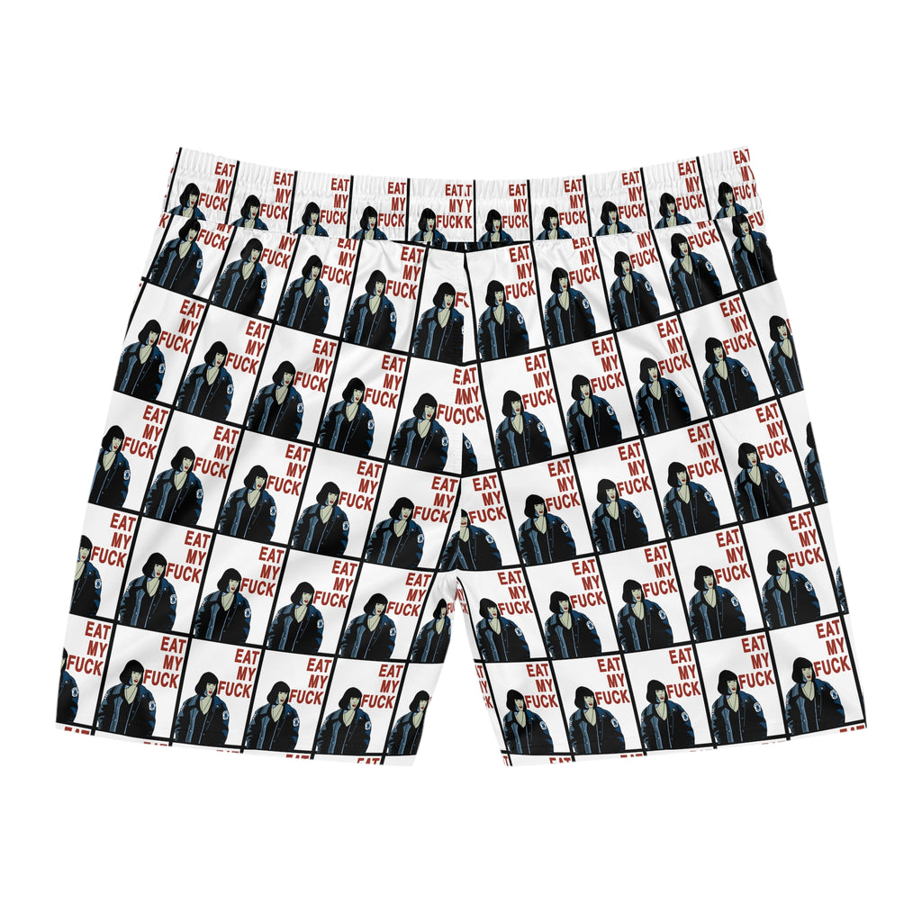 Men's Mid-Length Swim Shorts "Eat My Fu**"