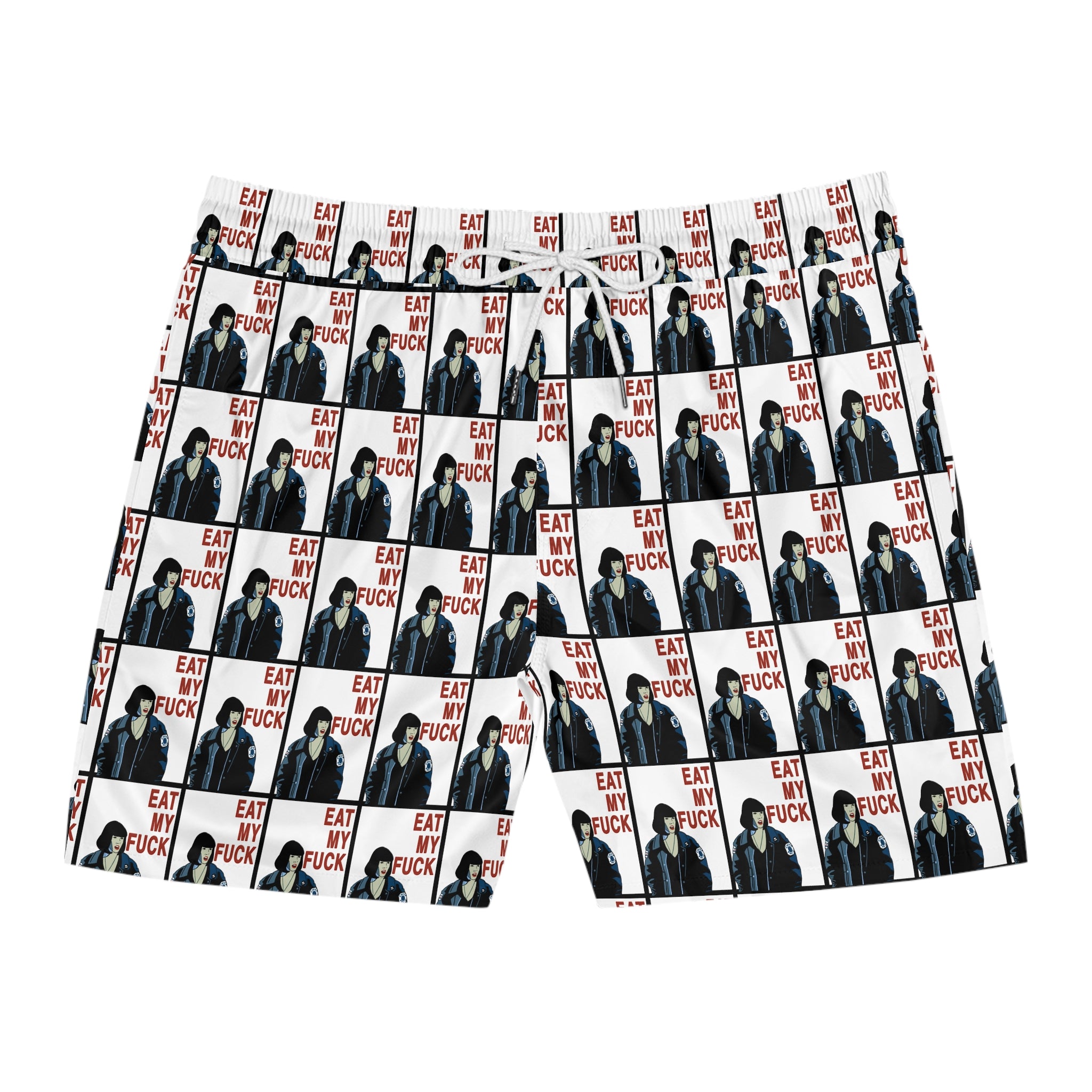Men's Mid-Length Swim Shorts "Eat My Fu**"