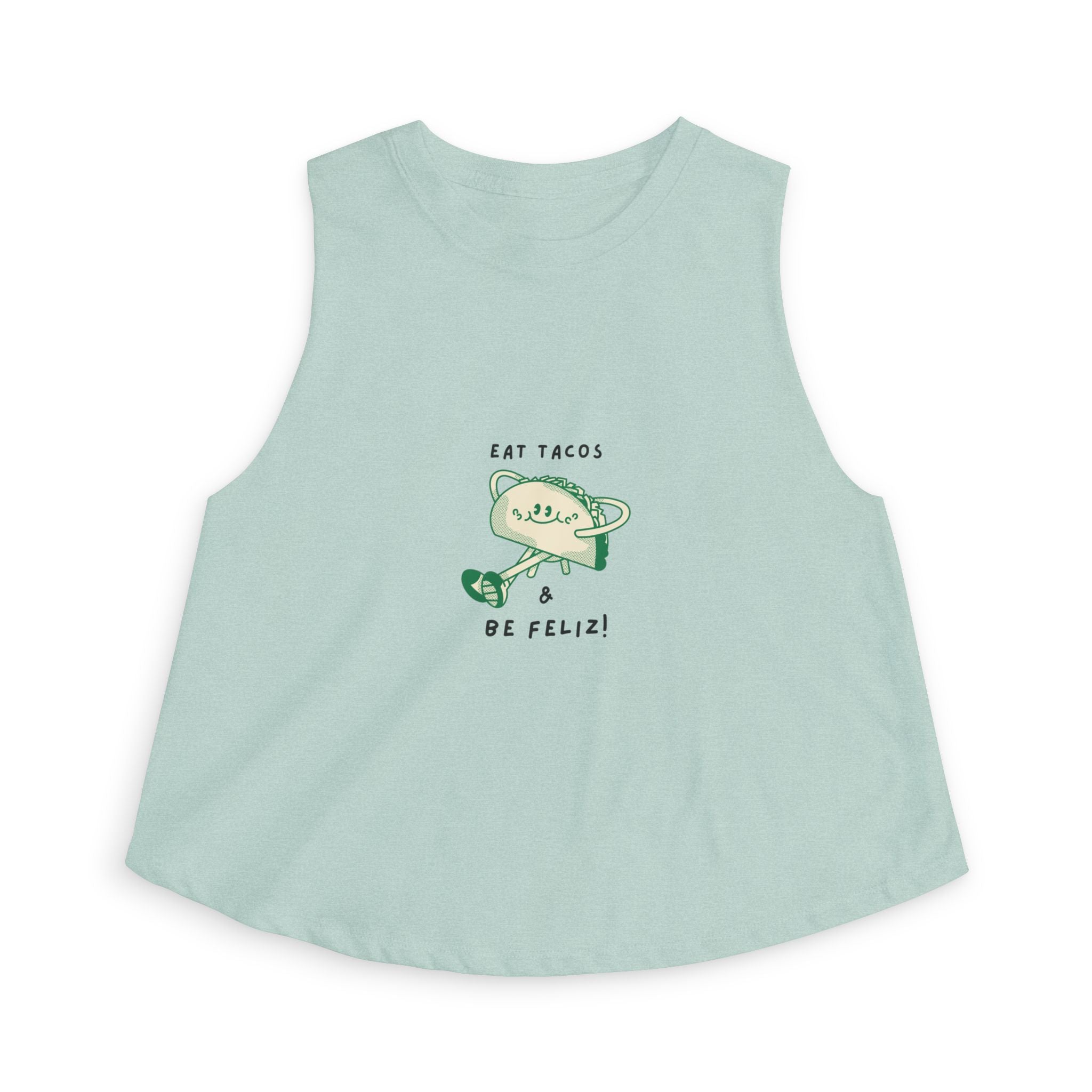 'Eat Tacos & Be Feliz' Crop Tank