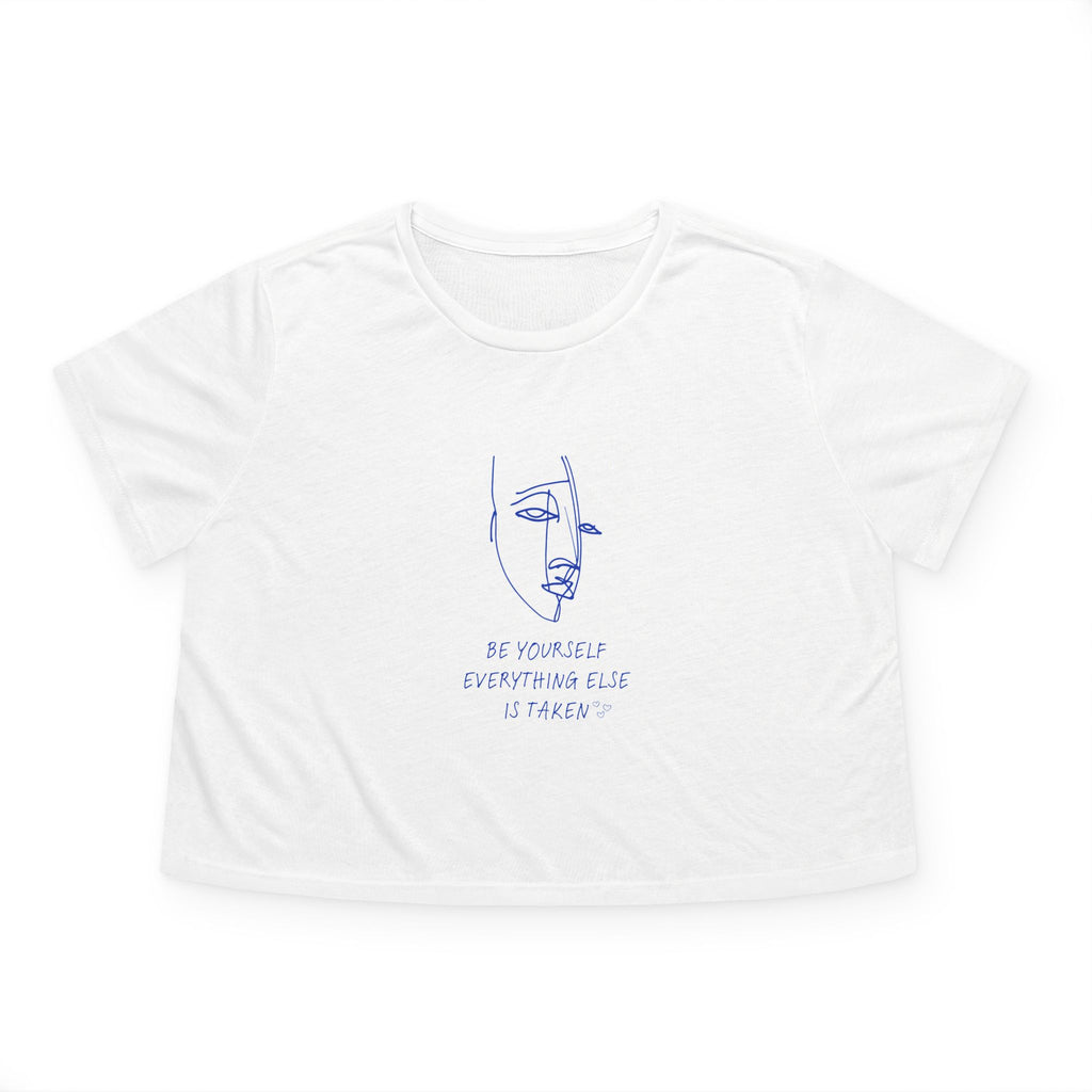 Crop Tee "Be YOURself, Everything else is taken"