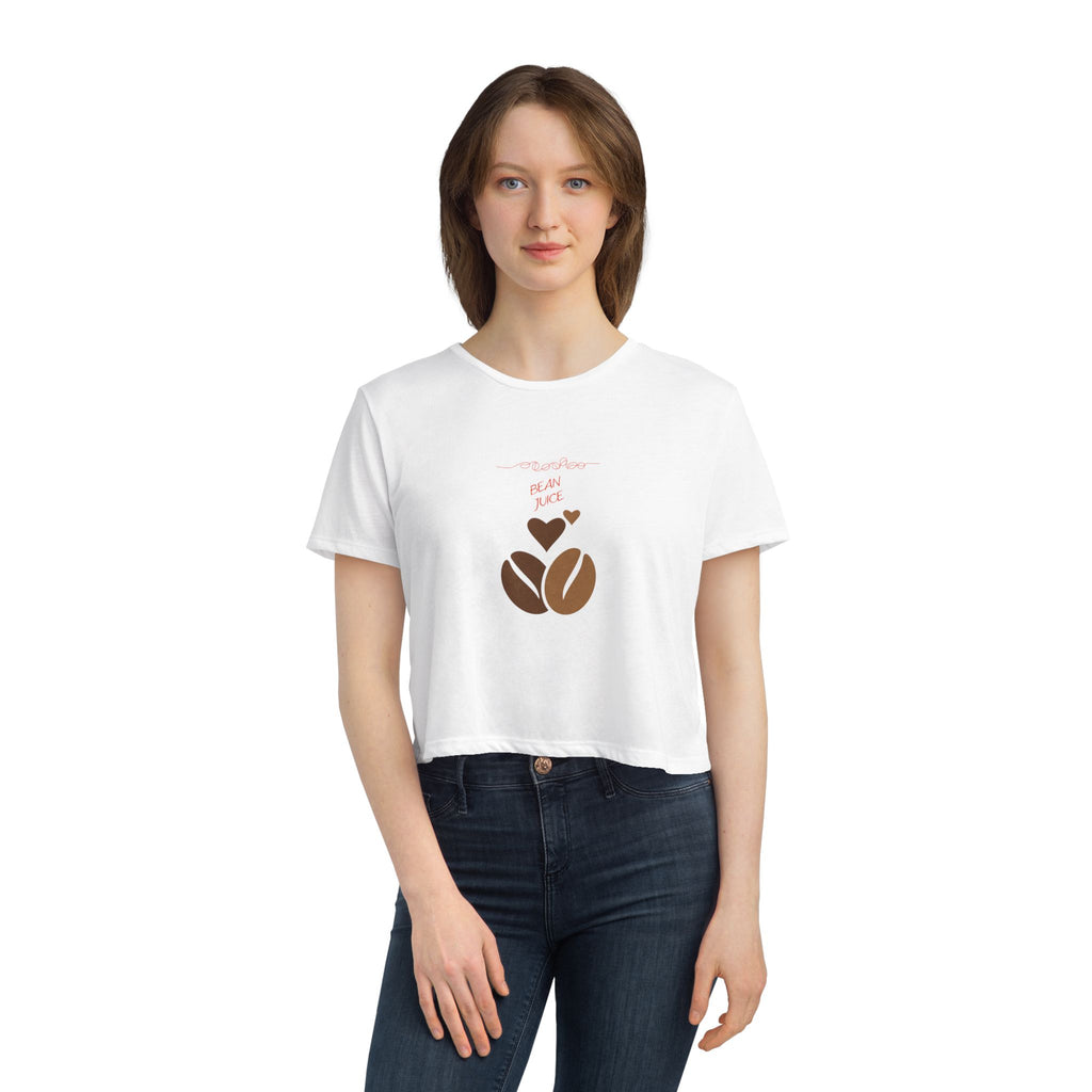 Crop Tee "Bean Juice" Coffee lover