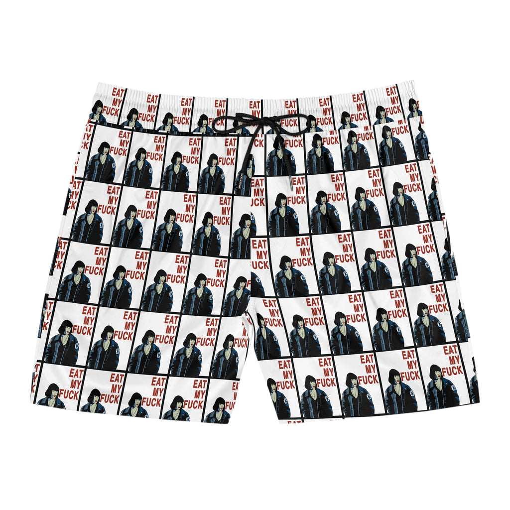 Men's Mid-Length Swim Shorts "Eat My Fu**"