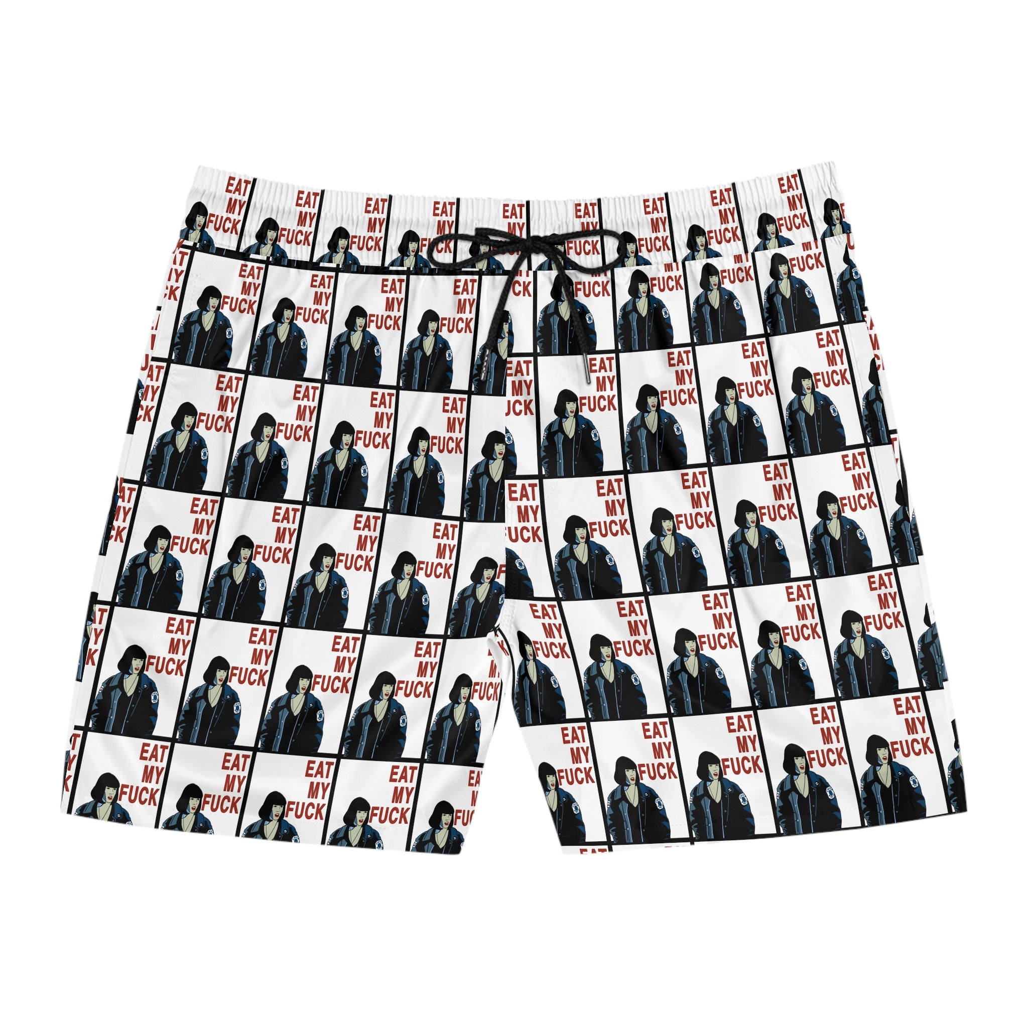 Men's Mid-Length Swim Shorts "Eat My Fu**"