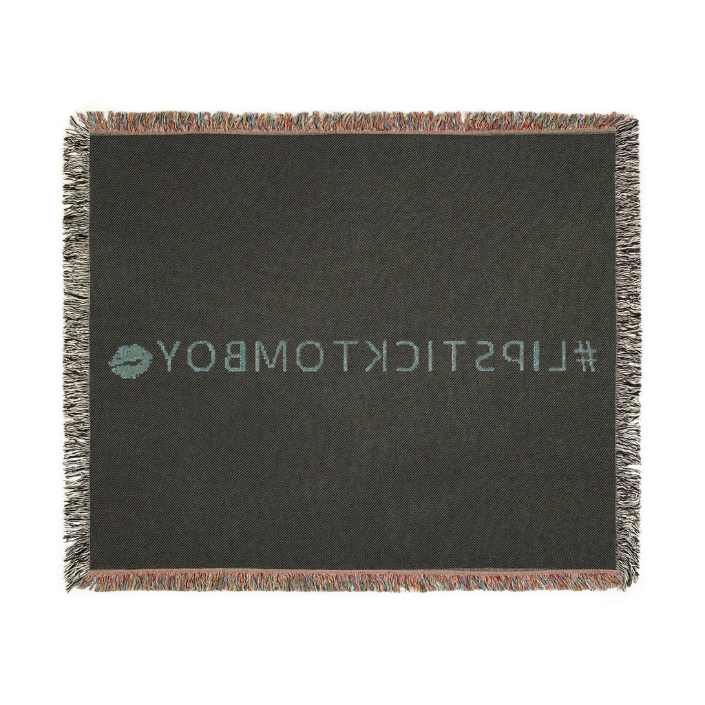 #LIPSTICKTOMBOY Woven Throw Blanket
