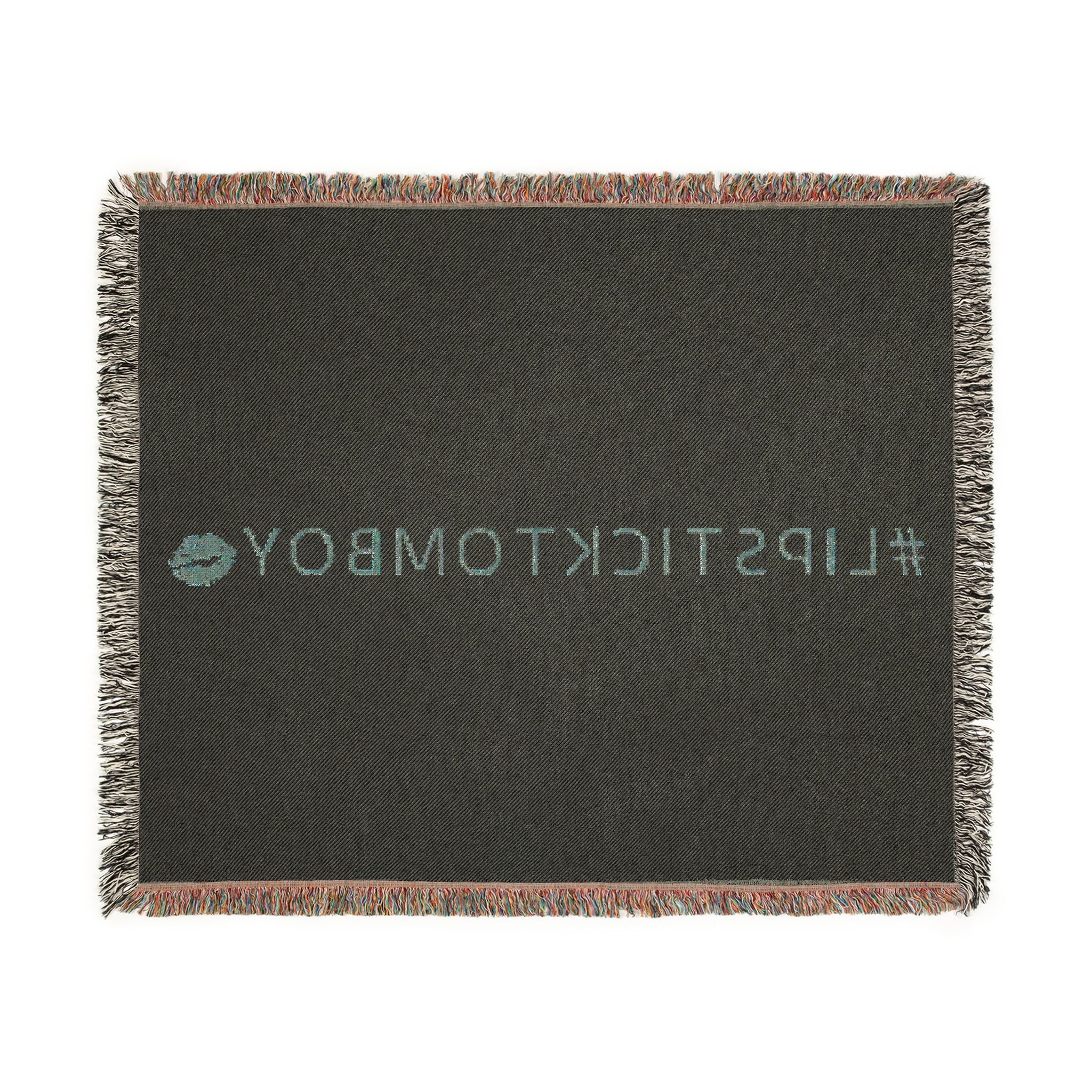 #LIPSTICKTOMBOY Woven Throw Blanket