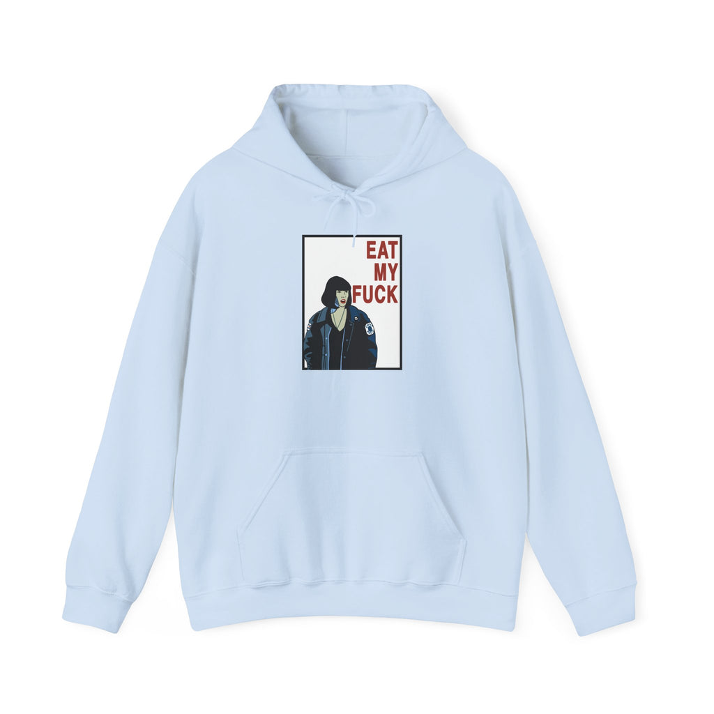 Hoodie — 'Eat My F...' Graphic Punk Portrait Sweatshirt