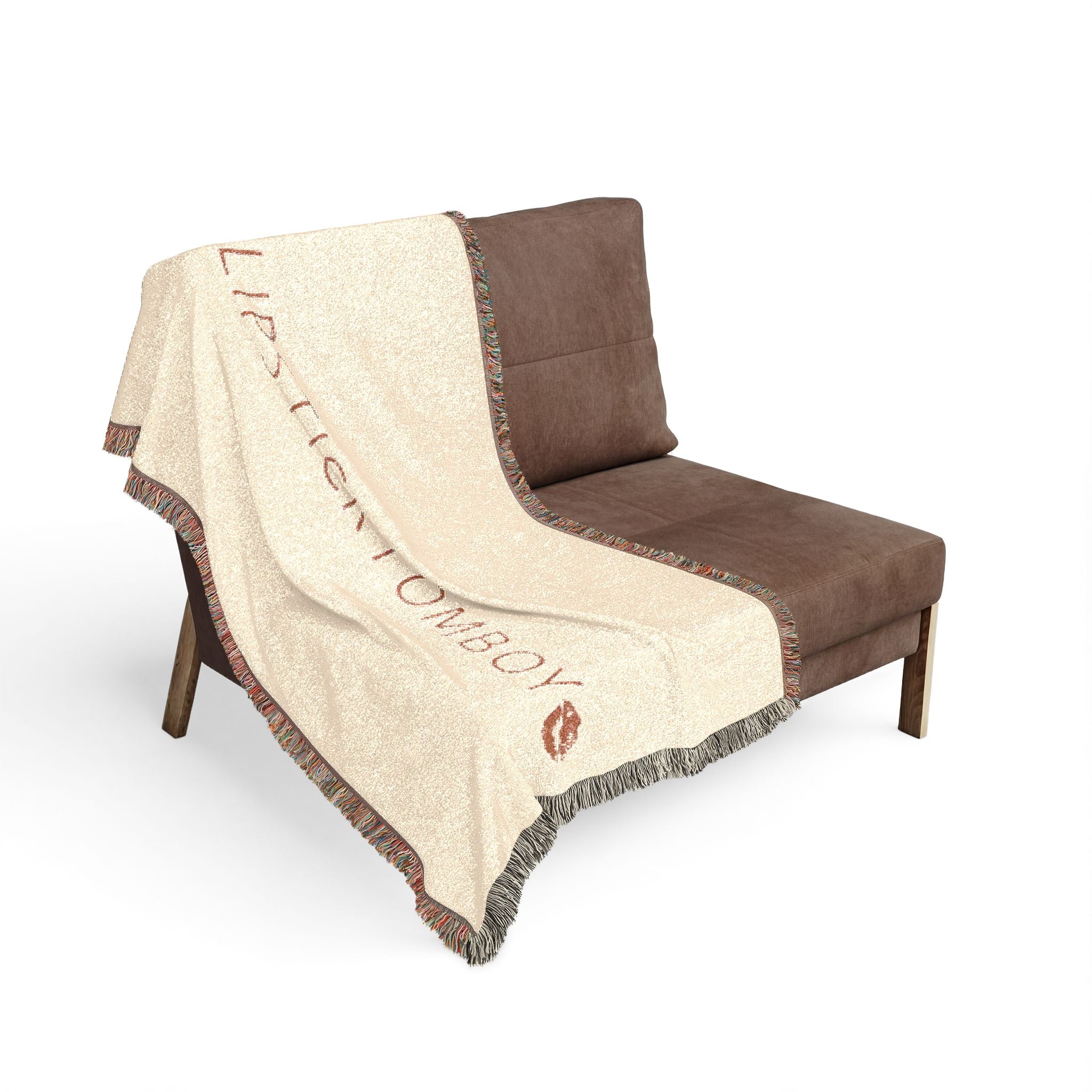 #LIPSTICKTOMBOY Woven Throw Blanket