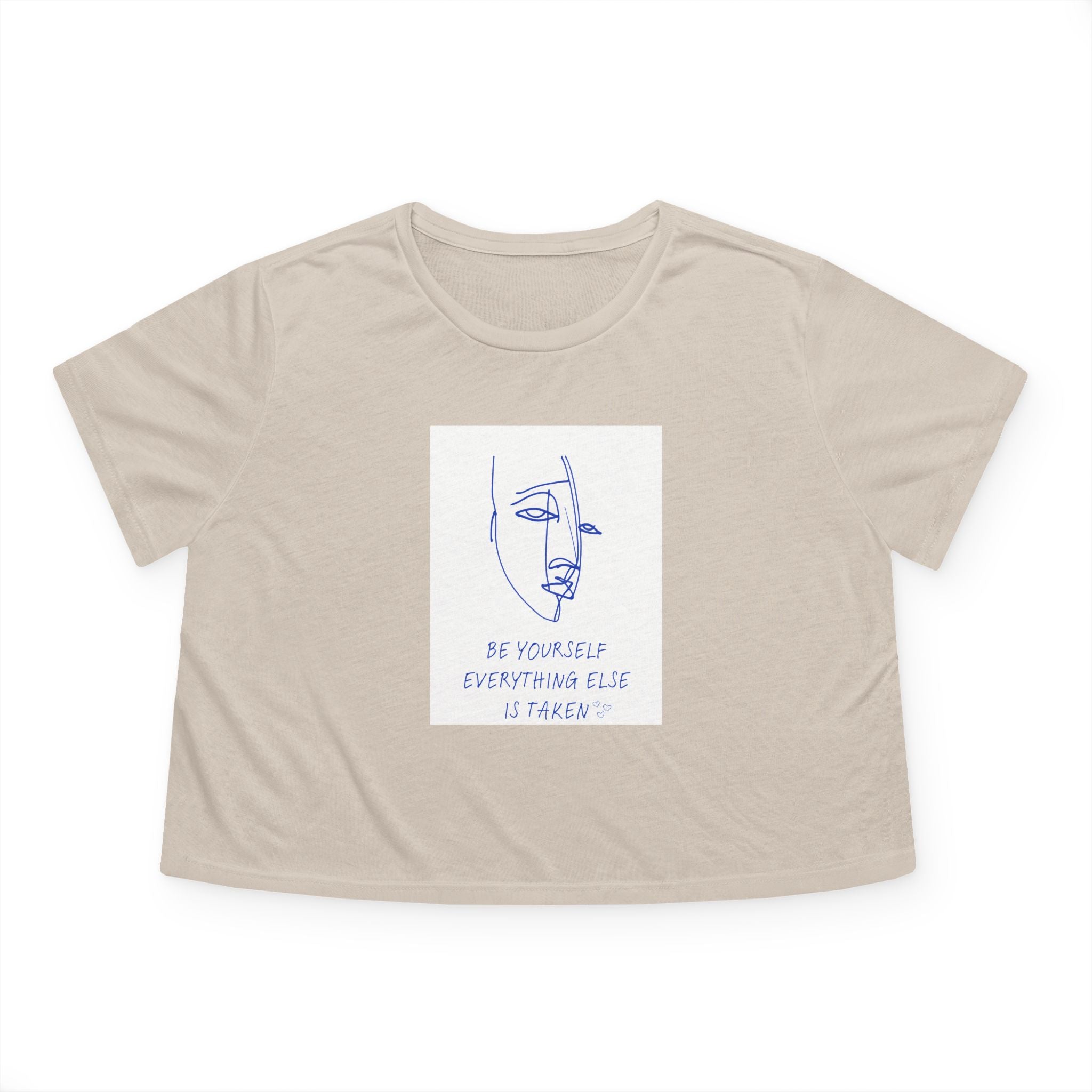 Crop Tee "Be YOURself, Everything else is taken"