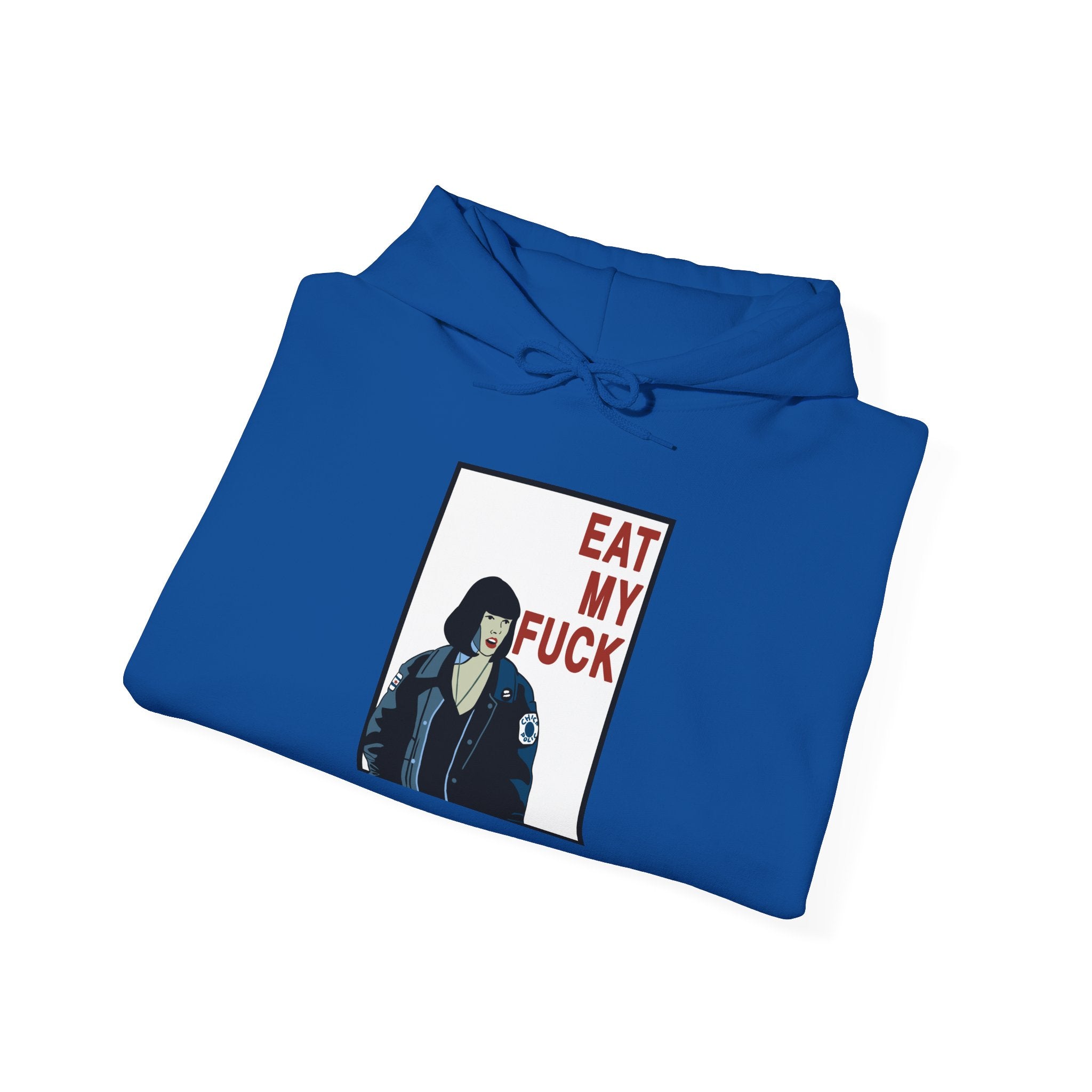 Hoodie — 'Eat My F...' Graphic Punk Portrait Sweatshirt