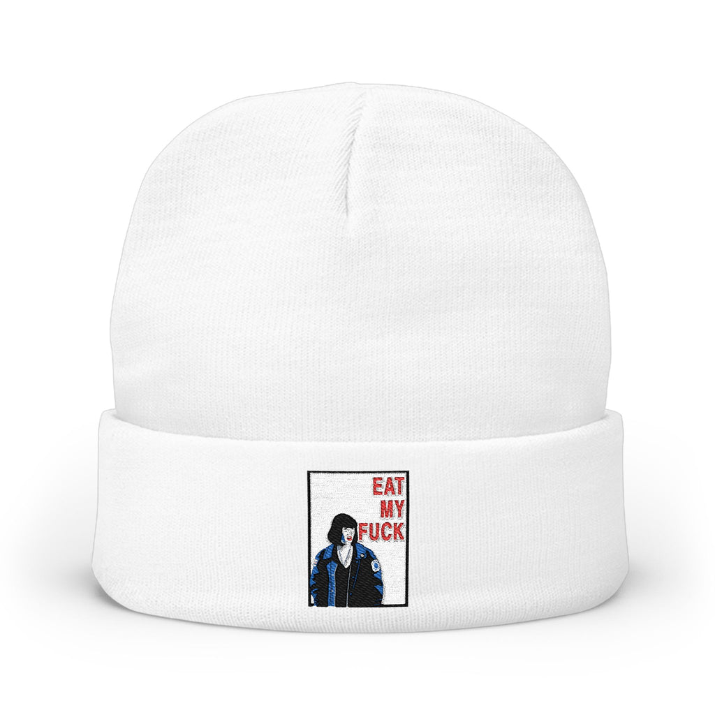 Beanie "Eat My F*ck" patch graphic