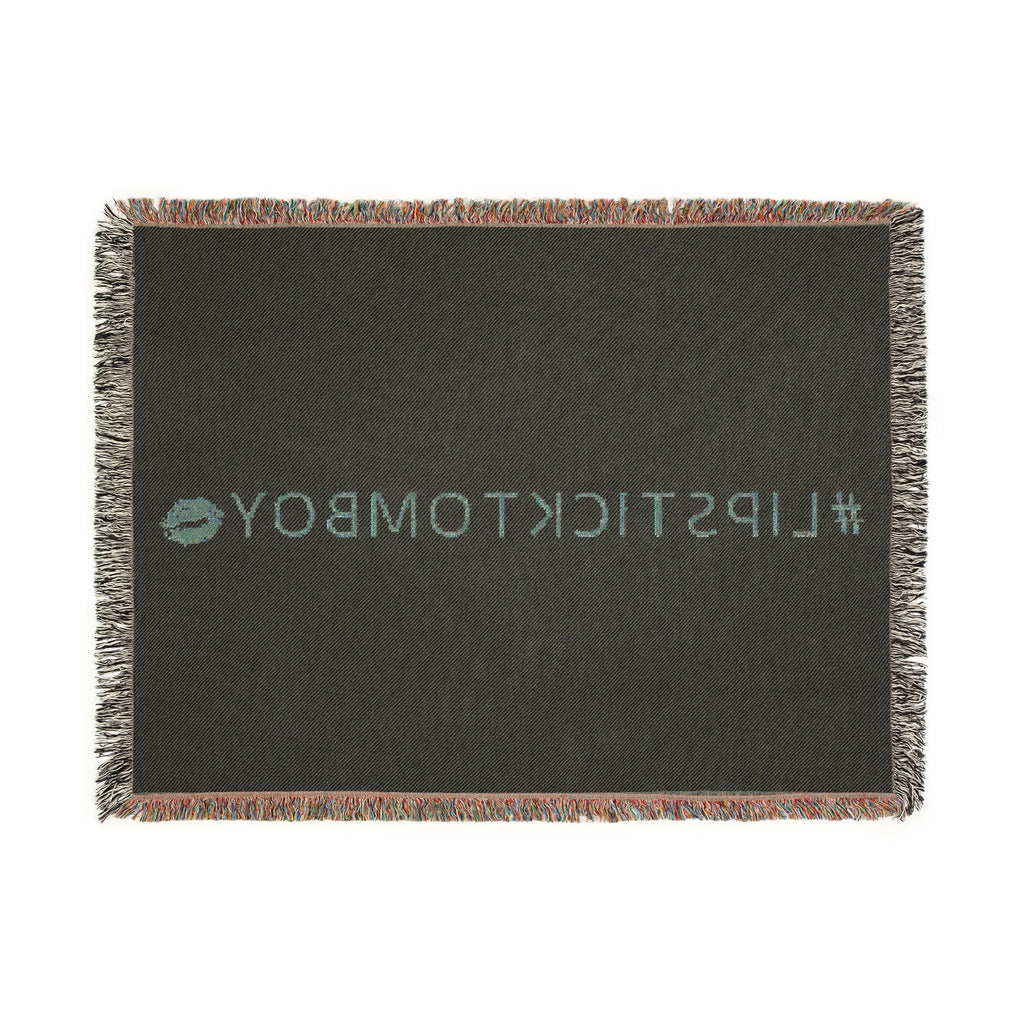 #LIPSTICKTOMBOY Woven Throw Blanket