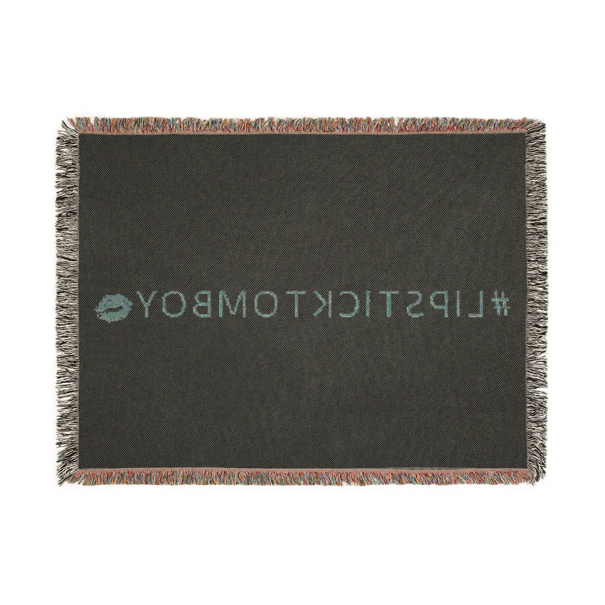 #LIPSTICKTOMBOY Woven Throw Blanket