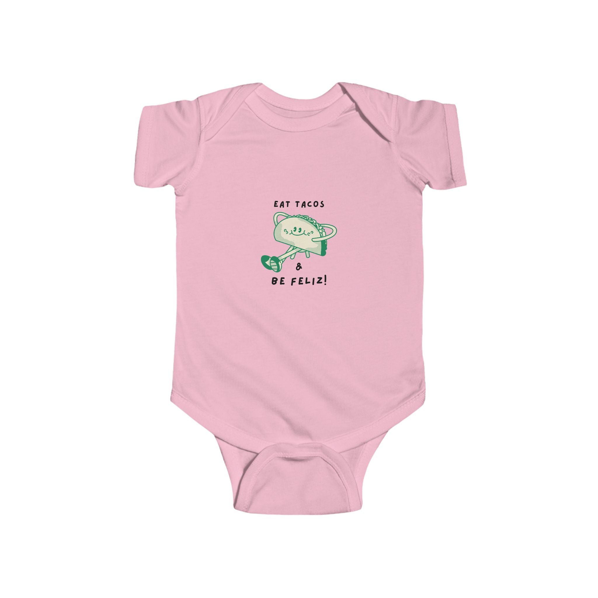 "Eat Tacos Be Feliz" Cute Baby Onesie