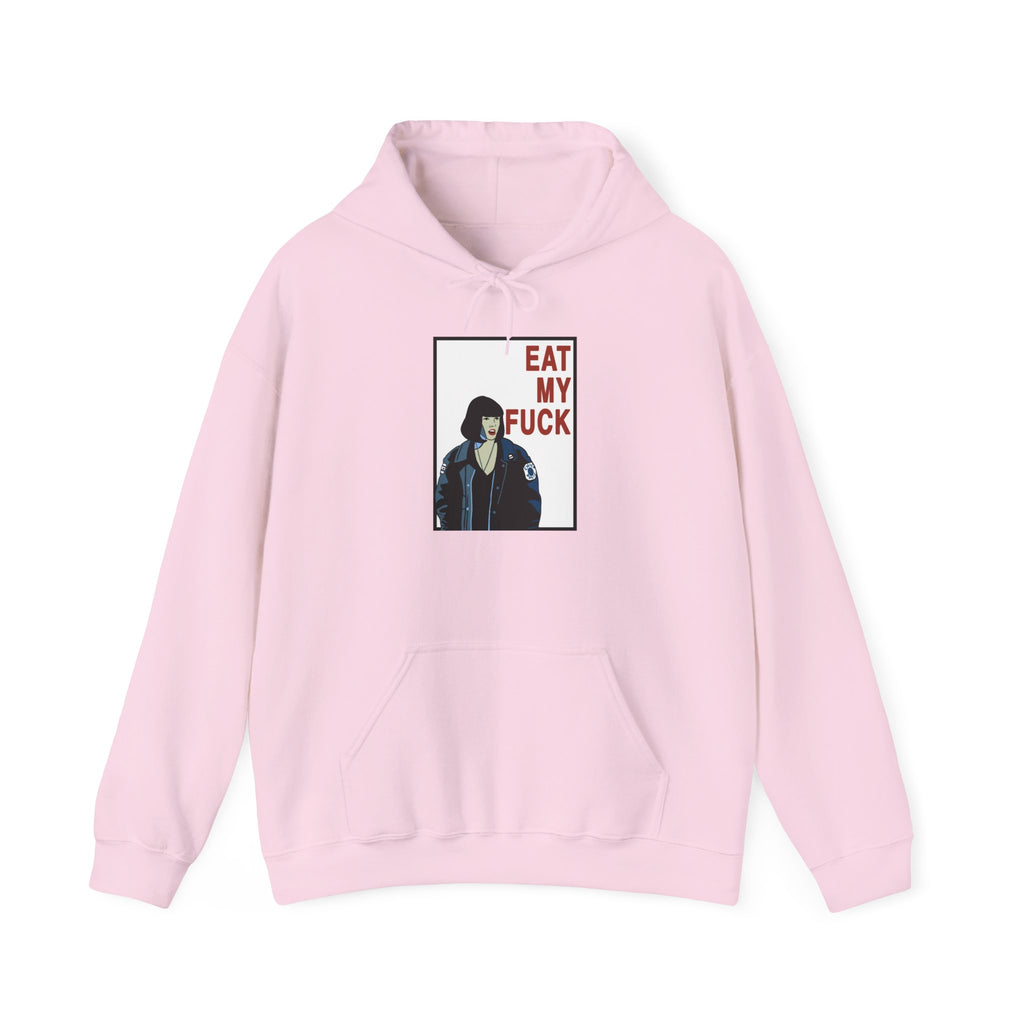 Hoodie — 'Eat My F...' Graphic Punk Portrait Sweatshirt