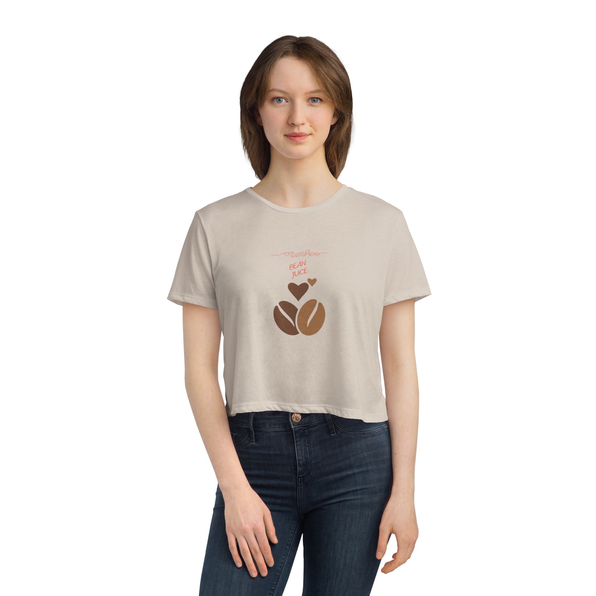 Crop Tee "Bean Juice" Coffee lover