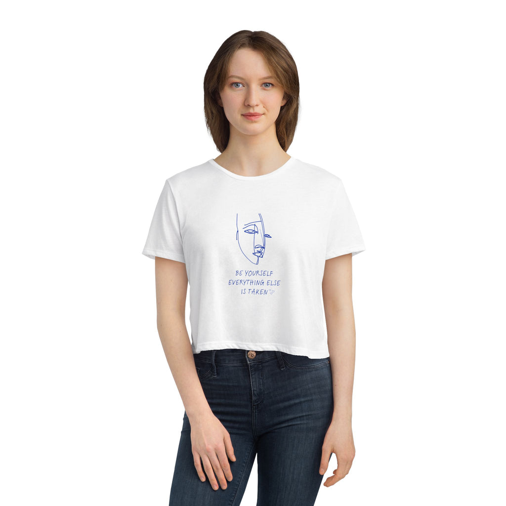 Crop Tee "Be YOURself, Everything else is taken"