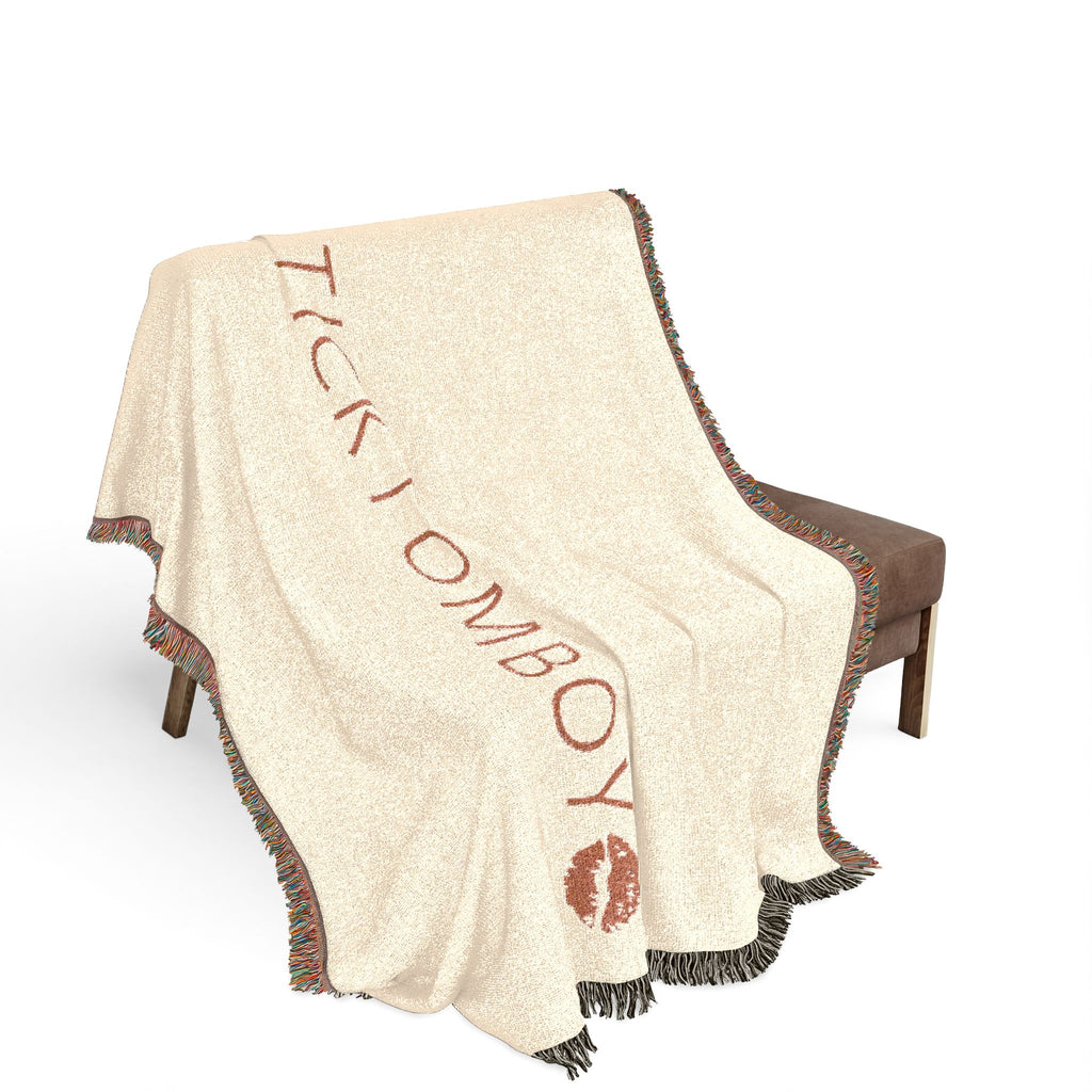 #LIPSTICKTOMBOY Woven Throw Blanket